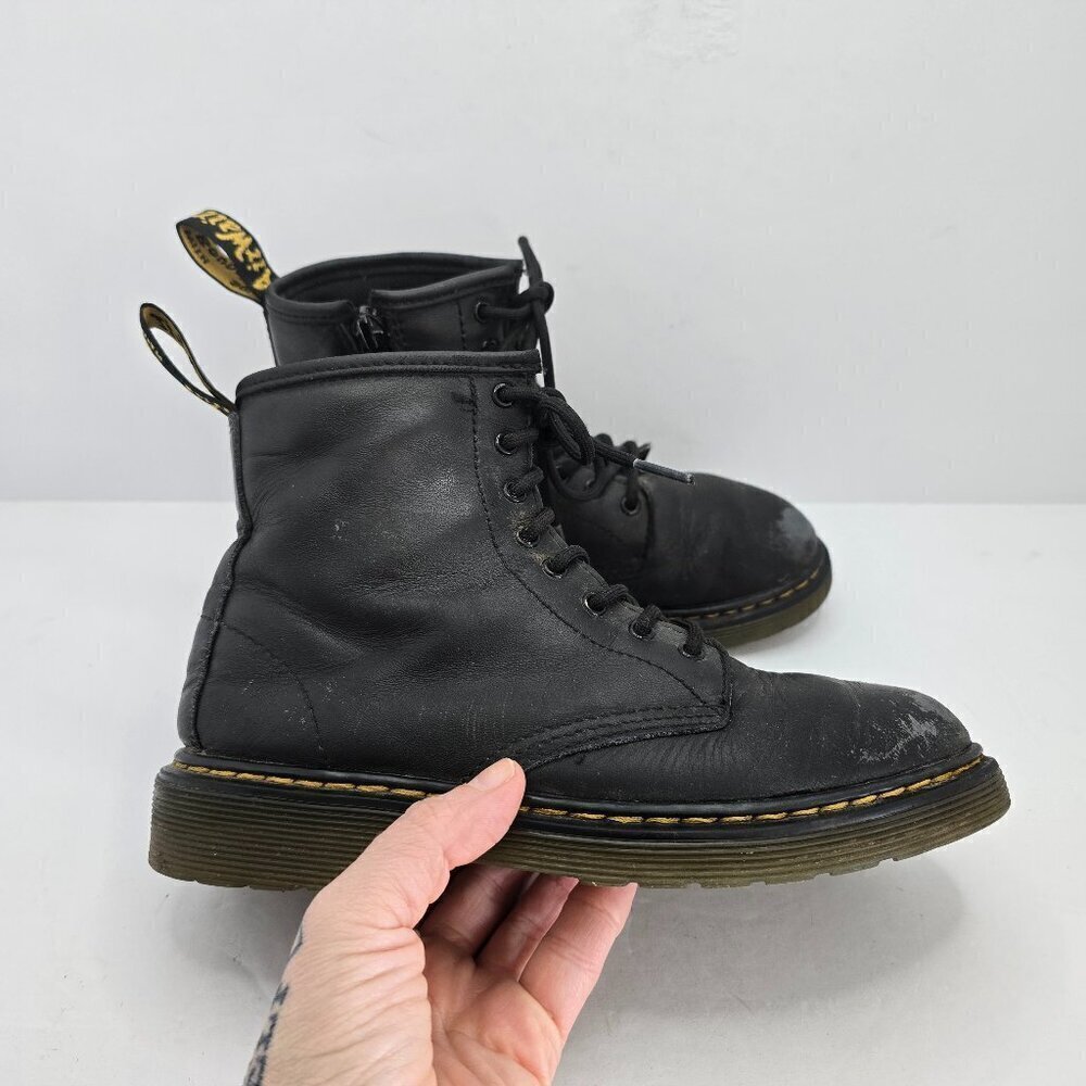 Dr. Martens | 1460 black vegan leather combat boots | KIDS 3